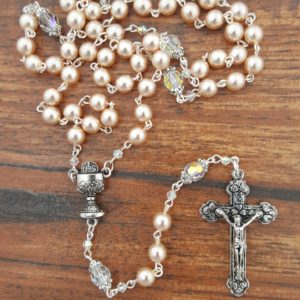 Ballerina Glass Pearls Rosary