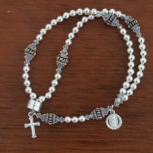 Sterling Wrist Rosary
