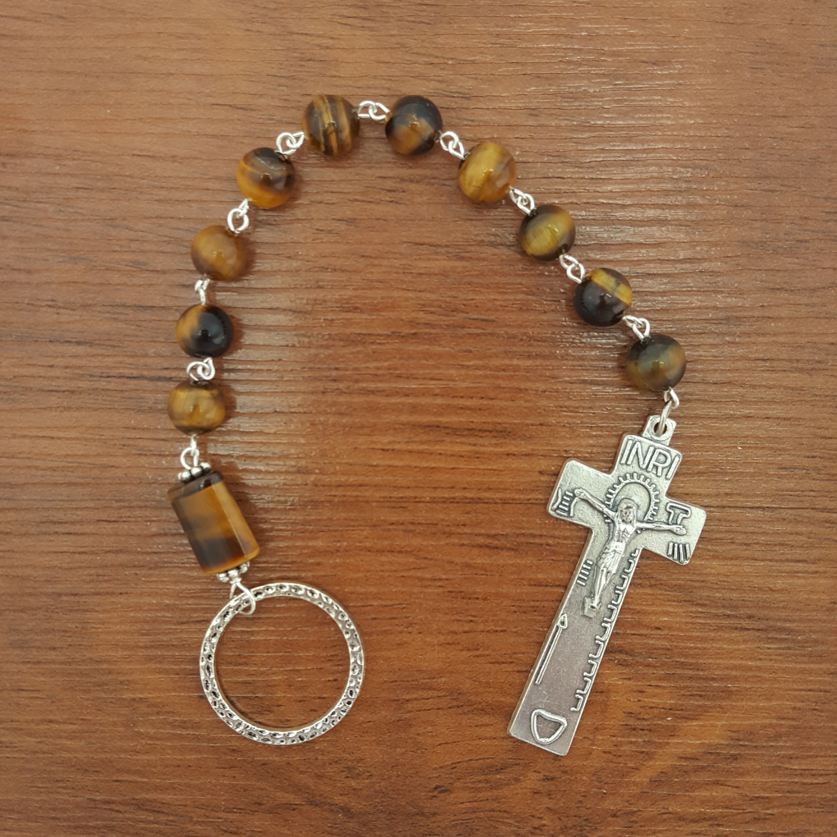 Tiger Eye Penal Rosary