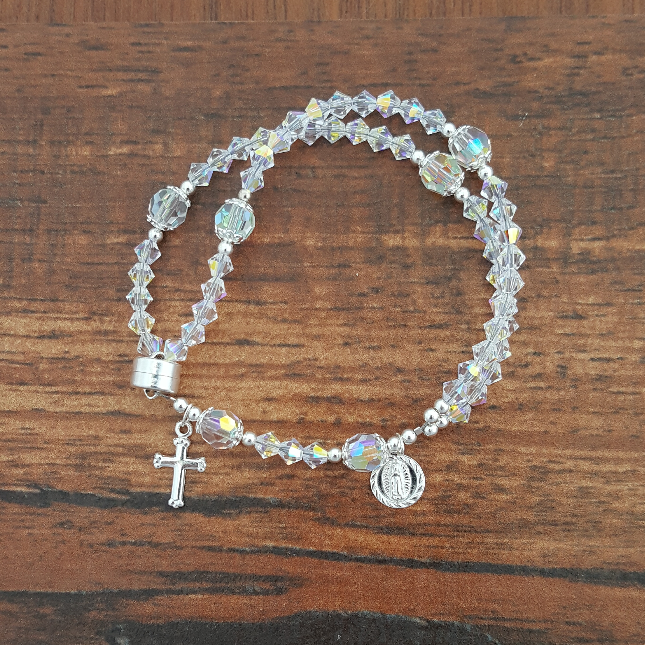 Swarovski Crystal Wrist Rosary