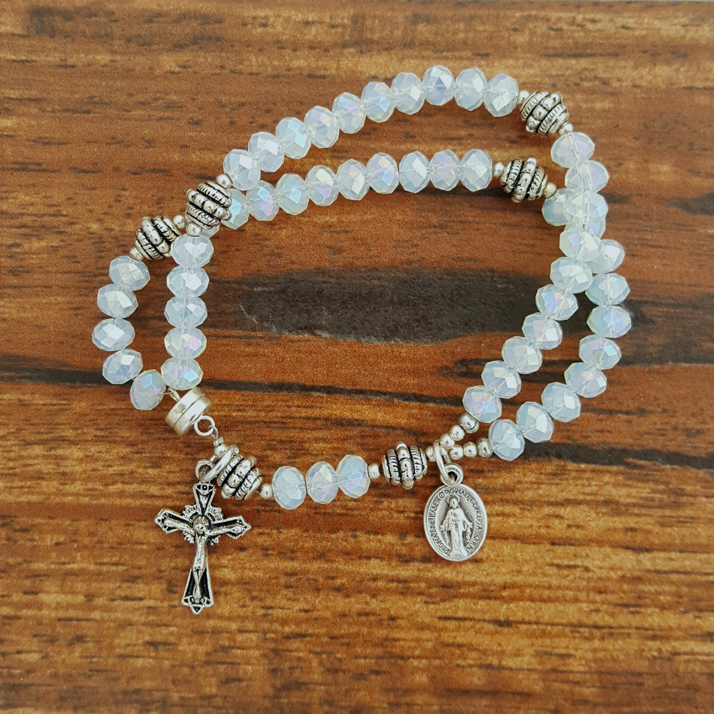 White Opal Wrist Rosary™