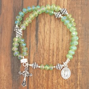 Peridot Crystal Wrist Rosary