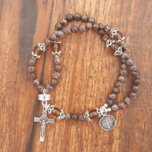 Brown Snowflake Jasper Wrist Rosary™