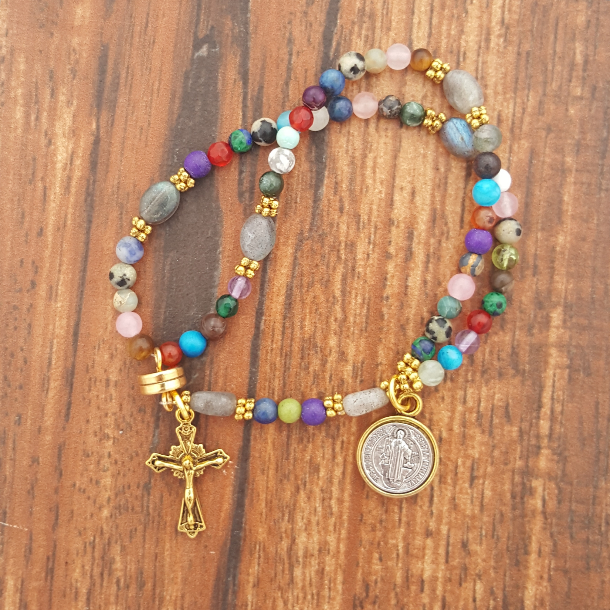 Mixed Stone Wrist Rosary™