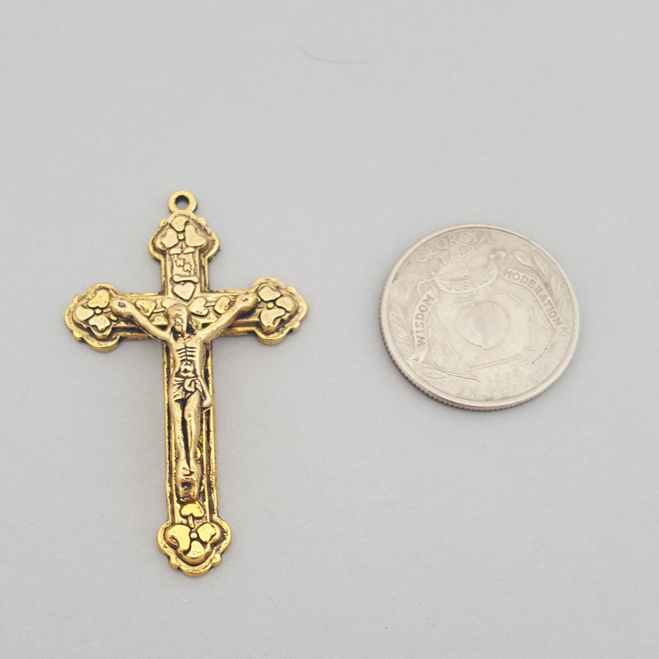 Gold tone Crucifix