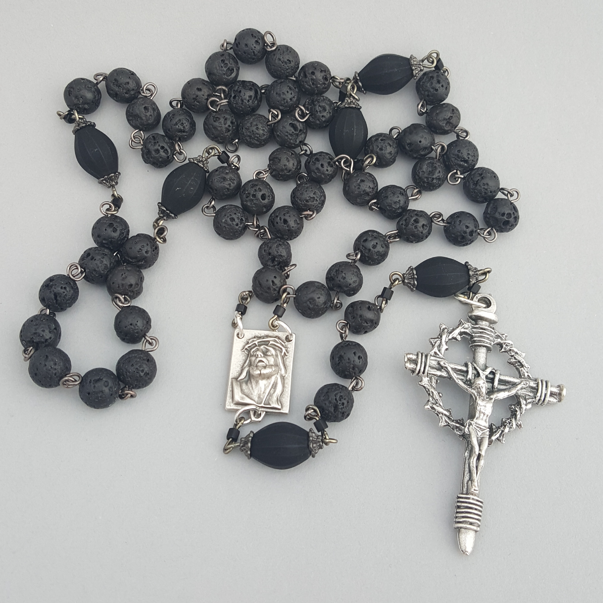 Ecce Homo Lava Rock Rosary