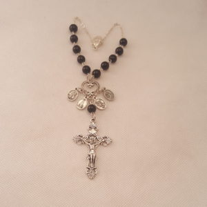 Auto Decade Rosary with Saints