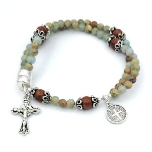 Aqua Terra Jasper Wrist Rosary