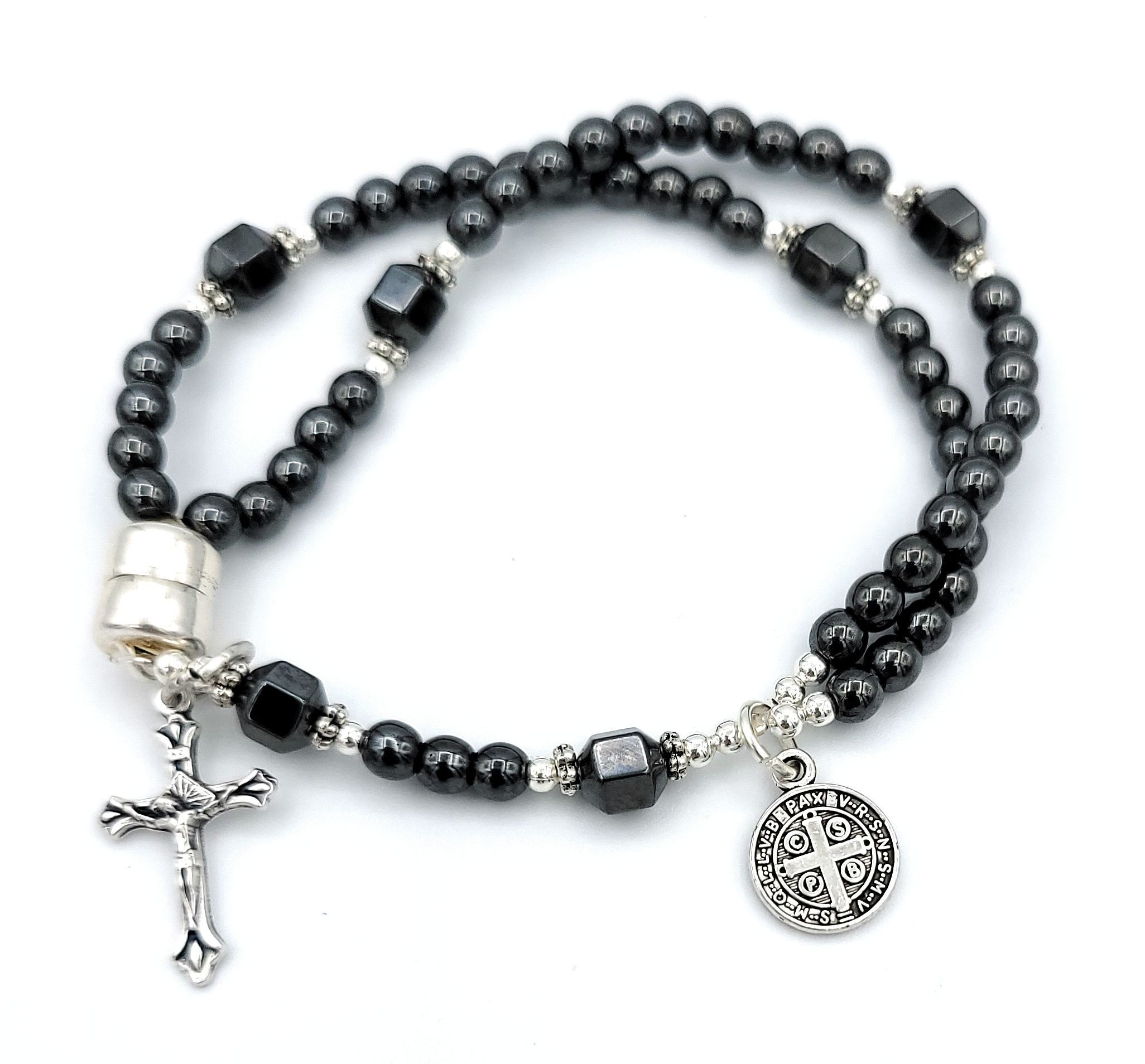 Hematite Rosary Bracelet – HeavenlyBound