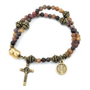 Red Creek Jasper Wrist Rosary