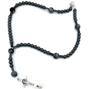 Men's Wrist Rosary Matte Hematite