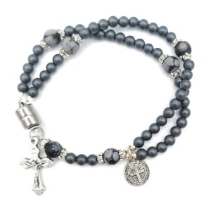 Wrist Rosary Matte Hematite